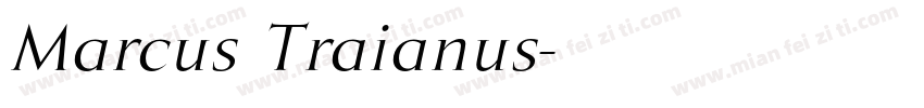 Marcus Traianus字体转换